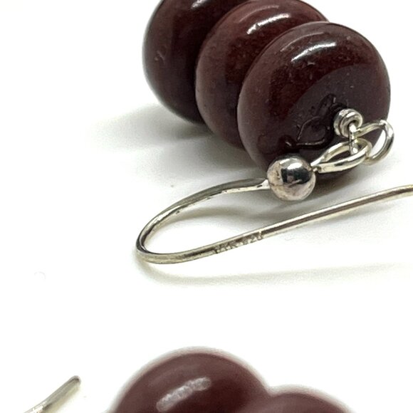 JAY KING DTR DESSERT ROSE TRADING RED GENUINE STONE 925 STERLING SILVER EARRINGS - Picture 13 of 14
